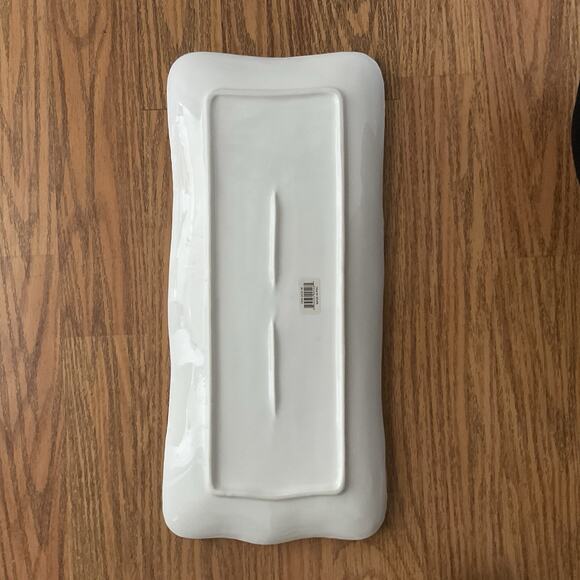 Pampa Bay Porcelain Salerno Rectangular Serving Tray And Matching Bowl (2pc) - Picture 4 of 4